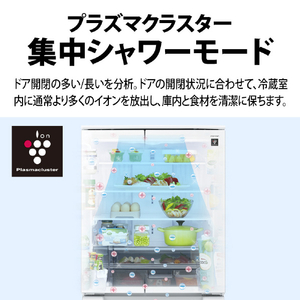 SHARP 【フレンチドア】429L 冷蔵庫 FiT63cmシリーズ冷蔵庫 ブラストホワイト SJ-MF43R-W-イメージ9