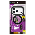 トリニティ iPhone 18 Pro用 / 17 Pro用 [GRAV Solid UNLIMITED MagStand] マグネット吸着式アクセサリー対応 超精密設計 耐衝撃5M リングスタンド付きハイブリッドケース ブラックリングスタンド TR-IP26M3-GRUSMS-CLB