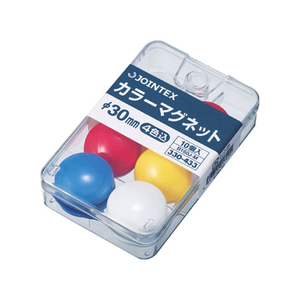 ジョインテックス カラーマグネット 30mm混色 10個 FC28722-B160J-M-イメージ1