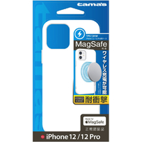 多摩電子工業 iPhone 12/12 Pro用ハイブリッドケース ホワイト TPS13HW