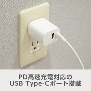 e angle USB充電器 ホワイト ANGL-UCH-25-04-W-イメージ3