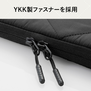 エレコム キルティングインナーケース(クロスステッチ) ブラックココア BM-IBQTX14BK-イメージ7