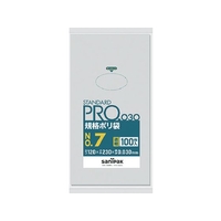 日本サニパック スタンダードポリ袋7号(0.03mm) FC535FY-4693507