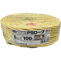 ユタカメイク ＰＳロープ わら縄色 ５ｍｍｘ１００ｍ ユタカメイク PSロープ 平巻 M-215WR