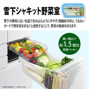 SHARP 【フレンチドア】502L 冷蔵庫 プラズマクラスター冷蔵庫 ブラストホワイト SJ-FF50R-W-イメージ9