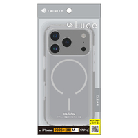 トリニティ iPhone 18 Pro用 / 17 Pro用 [Luce] マグネット吸着式アクセサリー対応 背面クリアハードケース TR-IP26M3-LUMS-CCL