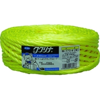 ユタカメイク 荷造り紐 PSロープ 5mm×80m イエロー FC957GD-3675963