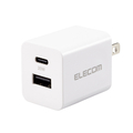 エレコム USB Power Delivery 20W AC充電器(C×1+A×1) ホワイト MPA-ACSP01WH