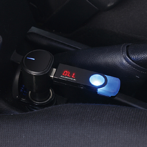 槌屋ヤック Bluetooth FMトランスミッター USB DIRECT ブラック/ブルー TP228-イメージ3