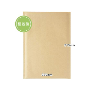 紺屋商事 クッション宅配封筒 茶 ネコポスサイズ 10枚入 FCV2788-01190006-イメージ4