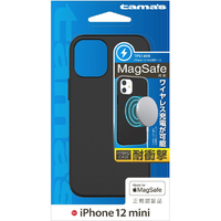 多摩電子工業 iPhone 12 mini用ハイブリッドケース ブラック TPS14HK
