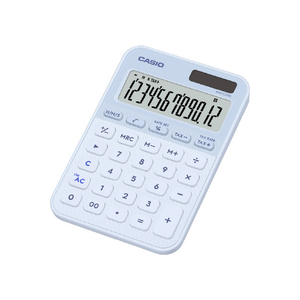 カシオ カラフル電卓 ライトブルー MW-C20D-LB-N-イメージ1
