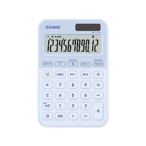 カシオ カラフル電卓 ライトブルー MW-C20D-LB-N-イメージ2