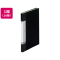 リヒトラブ リクエスト クリヤーブック A4タテ 20ポケット 黒 10冊 1箱(10冊) F836077-G3201-24