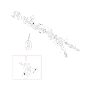 キトー キトーレバーブロックL4形 LB008用部品 フックラッチ組 フックラッチクミL4(3／4t) FC473GA-3901394-イメージ1