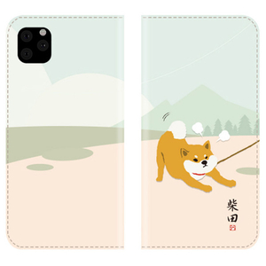 abbi FRIENDS iPhone 11 Pro Max用ダイアリーケース しばたさん イヤイヤ ABF17111I65R-イメージ7