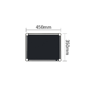 エレクター ベーシックシリーズ Fシュルフ W450xD350mm ブラック 1枚 ブラック ﾌﾗﾂﾄｼｴﾙﾌW45XD35CMBK-イメージ2