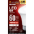 アイリスオーヤマ LED電球 人感センサー付 E26 60形相当 電球色 e angle select LDR9LHS8EDB-イメージ1