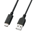 サンワサプライ USB2．0 Type C-Aケーブル(0．5m) ブラック KU-CA05K