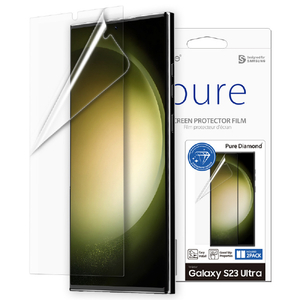 araree Galaxy S23 Ultra用全画面保護フィルム(2枚入り) Pure Diamond AR25112S23U-イメージ1