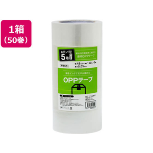 Forestway OPPテープ 50μ 48mm×100m 透明 50巻 FC485NT-イメージ1