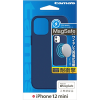 多摩電子工業 iPhone 12 mini用ハイブリッドケース ネイビー TPS14HNV