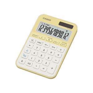 カシオ カラフル電卓 ライトイエロー MW-C20D-LY-N-イメージ1