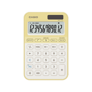 カシオ カラフル電卓 ライトイエロー MW-C20D-LY-N-イメージ2