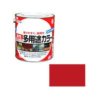 アサヒペン 油性多用途カラー 1.6L 赤 FC698NV