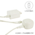 e angle ワイヤレスイヤホン ホワイト ANGL-WEA-25-05-W-イメージ4