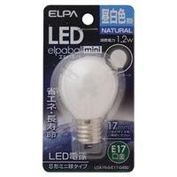 エルパ LED電球 E17口金 全光束55lm(1．2W S形ミニ球タイプ相当) 昼白色 1個入り elpaball mini LDA1N-G-E17-G450