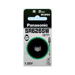 パナソニック 酸化銀電池(1個、時計用) SR626SW SRー626SW パナソニック 酸化銀電池(1個、時計用) SR626SW SRー626SW