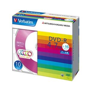Verbatim データ用DVD-R 4.7GB 1-16倍速 カラーミックス 10枚入り DHR47JM10V1 Verbatim データ用DVD-R 4.7GB 1-16倍速 カラーミックス 10枚入り DHR47JM10V1