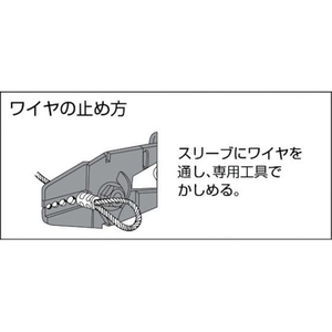 トラスコ中山 アルミスリーブ 適合ワイヤ径4.0mm 10個入 FC361FF-2222302-イメージ2