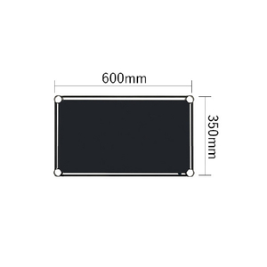 エレクター ベーシックシリーズ Fシュルフ W600xD350mm ブラック 1枚 ブラック ﾌﾗﾂﾄｼｴﾙﾌW60XD35CMBK-イメージ2