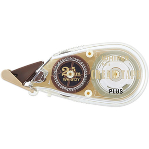 プラス 修正テープホワイパープチ クリームテープ 2.5mm/WH812Y/51641 FCA3306-51-641/WH-812Y-イメージ1