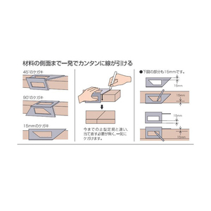 シンワ測定 一発止型定規アルミ 62113-イメージ2