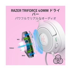 Razer Razer Kraken Kitty V3 X - White Edition RZ04-05350300-R3M1-イメージ7