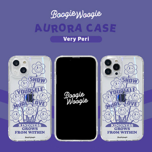 BOOGIE WOOGIE iPhone 14 Pro用オーロラケース Very Peri BW24113I14P-イメージ2