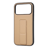 レイ・アウト iPhone 18 Pro Max用 / 17 Pro Max用  / ハイブリッドケース maru レザリア スタンド / ベージュ RT-P59K7TB/BE