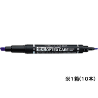 ゼブラ 蛍光オプテックスケア ダークブルー 10本 1箱(10本) F871246-WKCR1-DB
