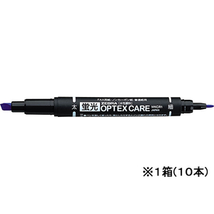 ゼブラ 蛍光オプテックスケア ダークブルー 10本 1箱(10本) F871246-WKCR1-DB-イメージ1