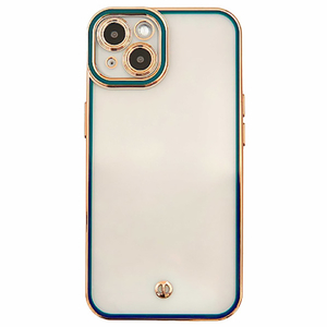 GAACAL iPhone 14用「クリアクラシカル」クリアTPUケース グリーン P00377GQ-イメージ1