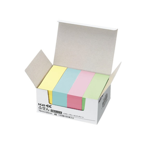 コクヨ ふせん〈K2〉75×25mm 4色ミックス 20冊 F972592-K2ﾒ-7525-イメージ1