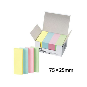 コクヨ ふせん〈K2〉75×25mm 4色ミックス 20冊 F972592-K2ﾒ-7525-イメージ3