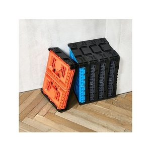トラスコ中山 折りたたみメッシュコンテナ25L レッド FC957GT-1148114-イメージ5