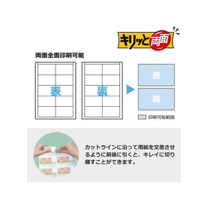 プラス いつものカード キリッと両面名刺・表示用 100シート F925397-46573/MC-K701T-イメージ4