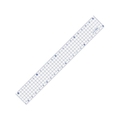 共栄プラスチック 方眼定規 20cm ブルーAH-20-B FC964WS-5566097