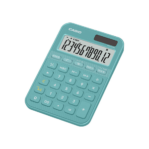 カシオ カラフル電卓 ターコイズ MW-C20D-TU-N-イメージ1