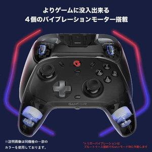 GAMESIR 6軸ジャイロ搭載 マルチプラットフォーム Xboxレイアウト ワイヤレス&有線ゲーミングコントローラー USBドングル付き 【Switch / iOS / Android Windows10/11対応】 ピンク GAMESIRT4CYCLONEPROPINK-イメージ12